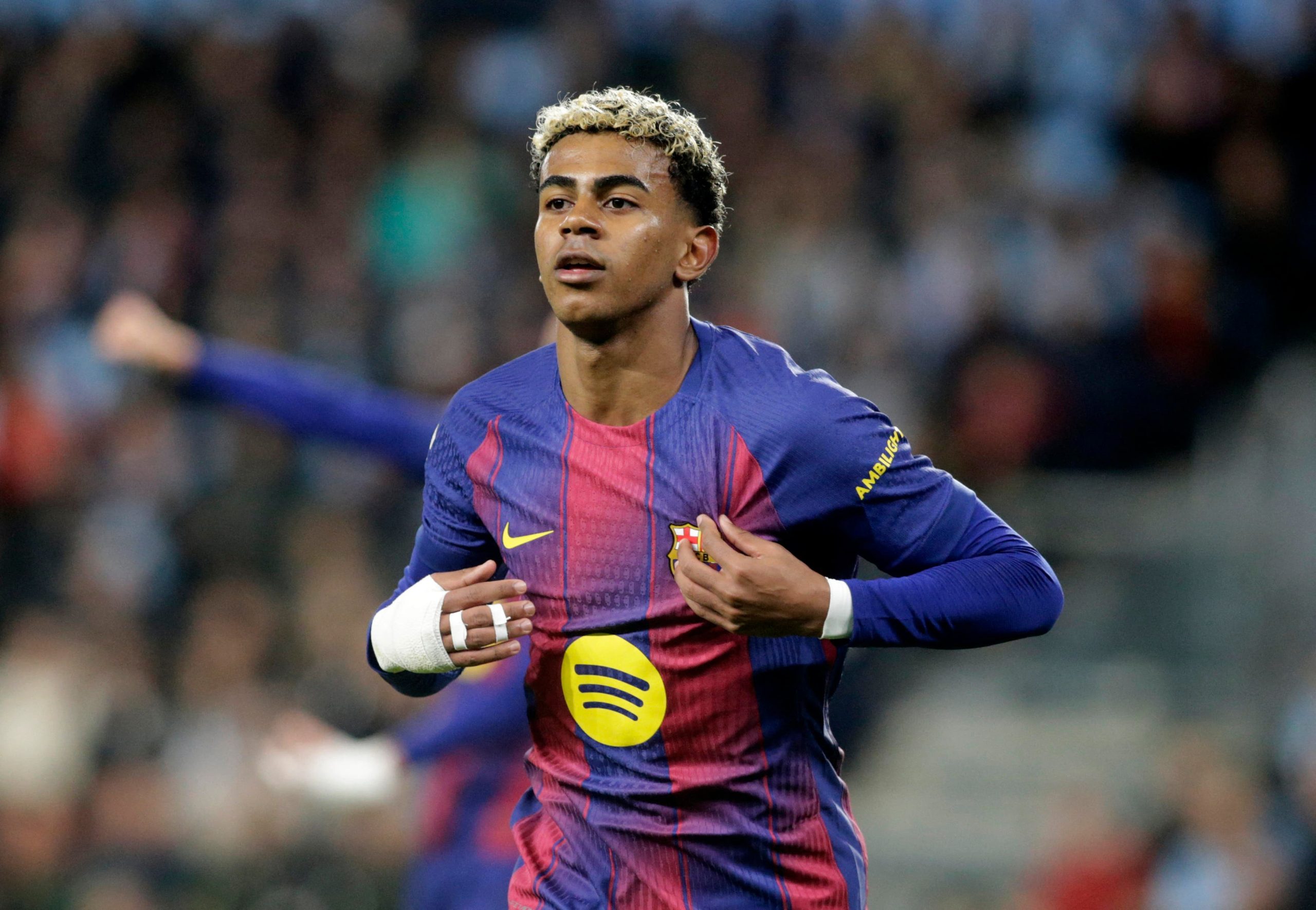 Lamine Yamal saat Barcelona menang 4-1 atas Villarreal