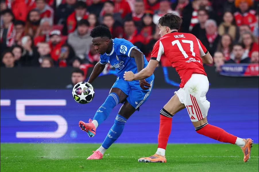 vinicius junior real madrid vs benfica ucl