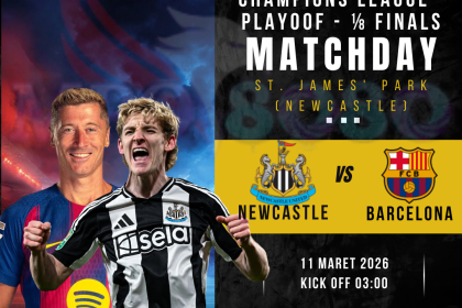 newcastle vs barcelona liga champions 11 maret 2026