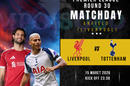 pertandingan liverpool vs tottenham premier league 15 maret 2026