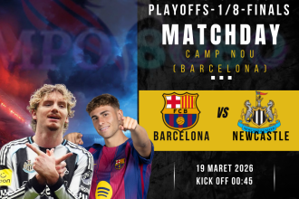 barcelona vs newcastle liga champions 19 maret 2026