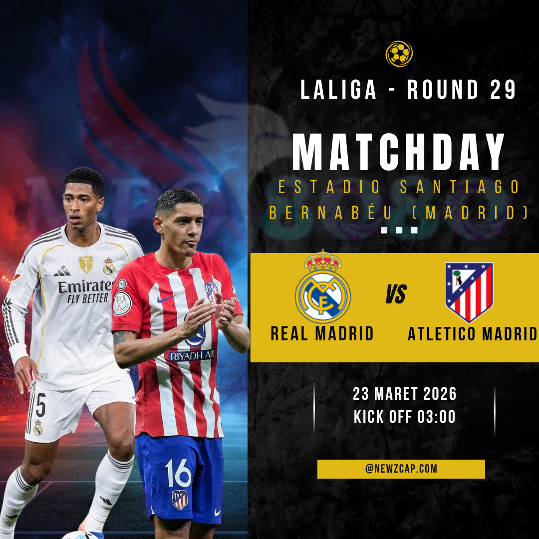 Real Madrid vs Atletico Madrid 23 Maret 2026 prediksi skor susunan pemain derby Madrid