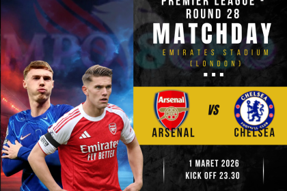 Prediksi Arsenal vs Chelsea Premier League pekan ke-28 di Emirates Stadium